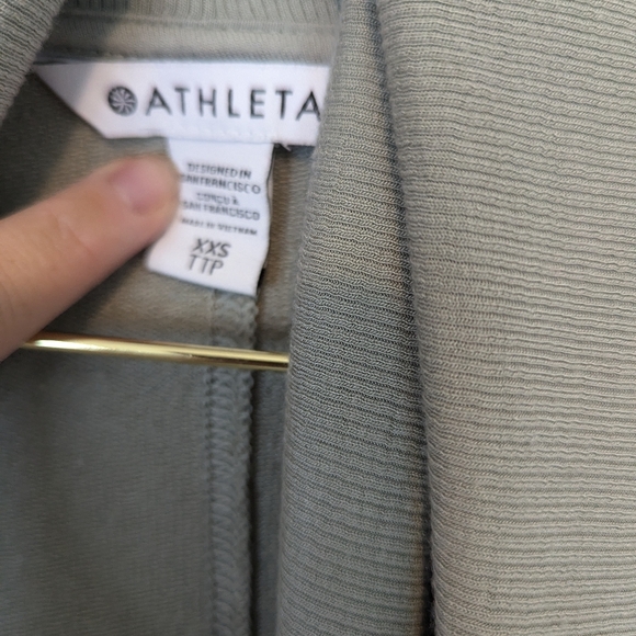 Athleta Open Front Cardigan Sage Green - Picture 2 of 7